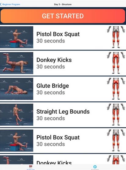 Leg Workout at Home iPhone App :: iPhone Apps Finder